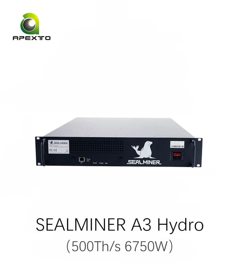 

AUTHENTIC Bitdeer SealMiner A3 Hyd 500 TH/s 6750 W Bitcoin Miner PROMO
