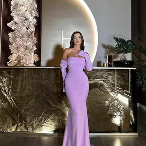 Msikoods nachtkleider kundenspezifische kreppe mermaid munger mermaid kleider aus formellen kugelkleidern Gelegenheit Elegante Ballkleid Langes Partykleid 8 Hauptverkaufskleid Long Crepe - №6