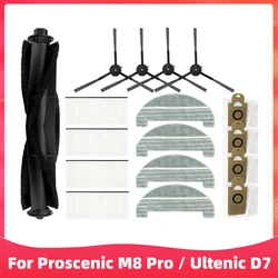 Compatibel Voor Proscenic M8 Pro / Ultenic D7 Robot Stofzuiger Reserveonderdeel Hoofdzijborstel Hepa Filter Mop Doek Stofzak