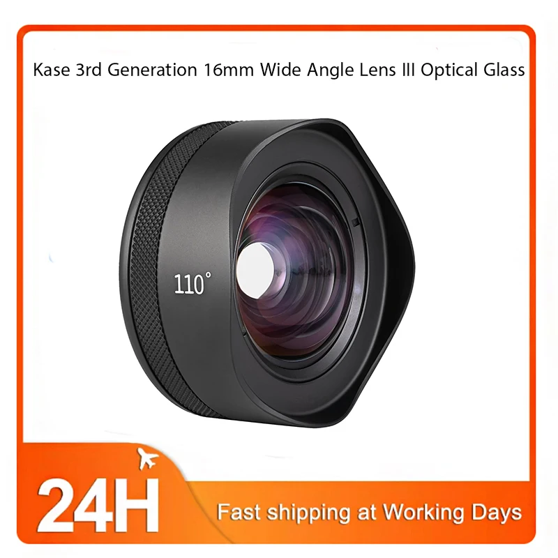 

Kase 3rd Generation 16mm Wide Angle Lens III Optical Glass Compatible with iPhone Kase M17 Mount Cases