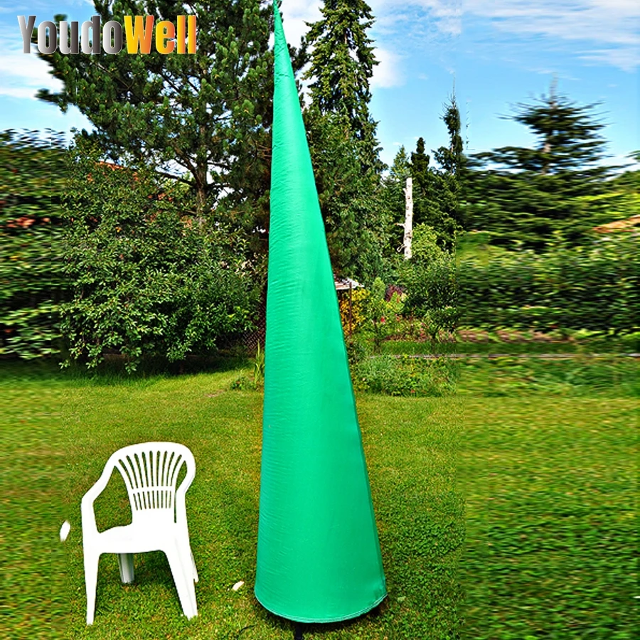 Cono recto Multicolor inflable grande, iluminación adecuada para eventos al aire libre, cono inflable, decoración de fiesta