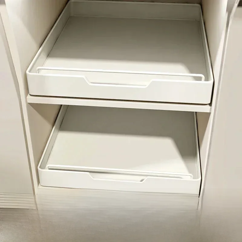 Nieuw keukenopbergrek met schuifrails Uittrekbare keukenlade Type opbergvak Kruidendoos Opbergplank Kasten Organizer - afbeelding 2