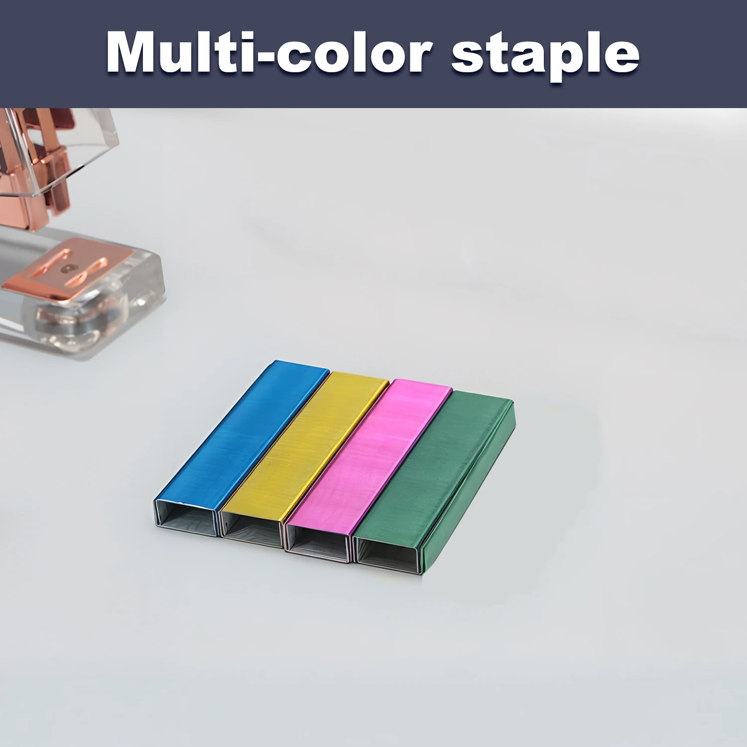 Color Staples & 5 Sets 800Pcs/Box, Office Staples Cute Mini Staples Accessories, Refills Standard Staples, For Office And Study