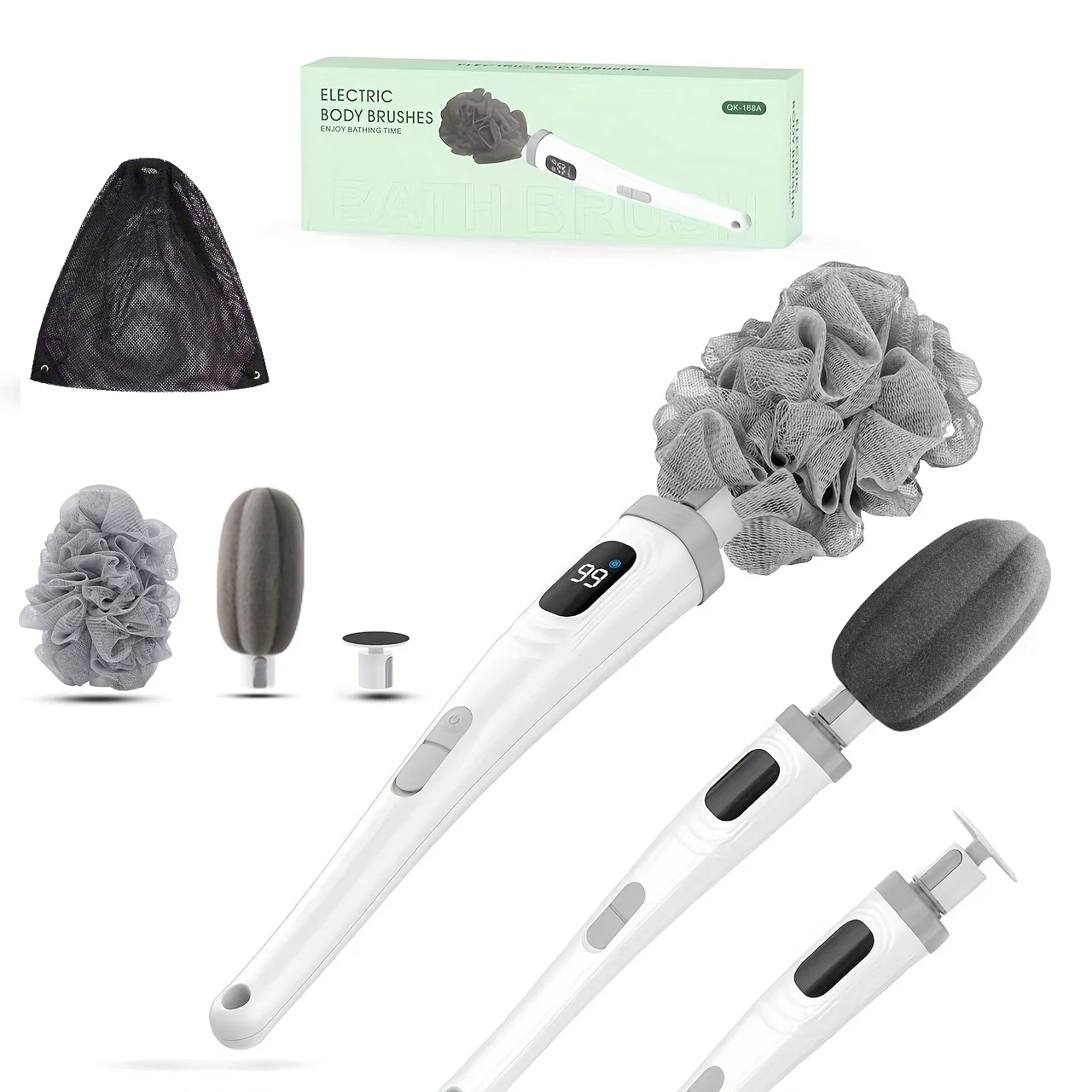 

Electric Spin Scrubber Cordless Power Cleaner 8 Brush Heads 2 Speeds USB Rechargeable for Bathroom Kitchen Tile Bathtub