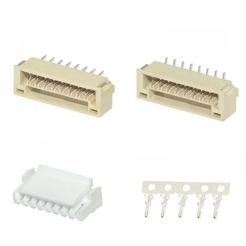 20 pièces GH1.25 GH 1.25 1.25mm avec connecteur de verrouillage, broche de prise, borne de boîtier JST verticale horizontale 2 3 4 5 6 10 12 broches