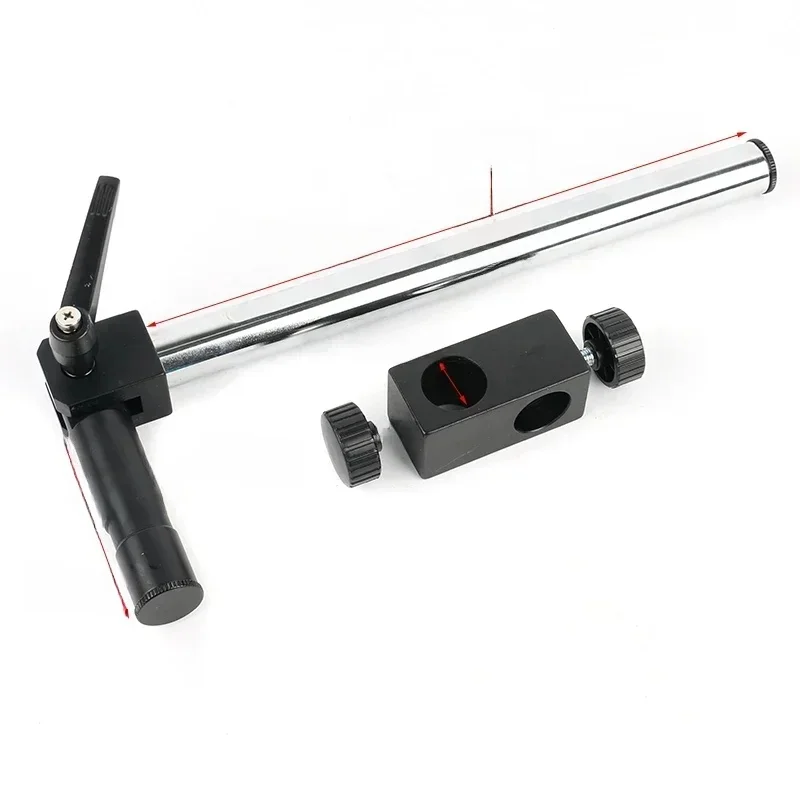Regulowany uniwersalny ramię wysięgnika 25mm średnica 32mm złącze dla 25mm 32mm średnica filar mikroskop Stereo wideo statyw — zdjęcie 2
