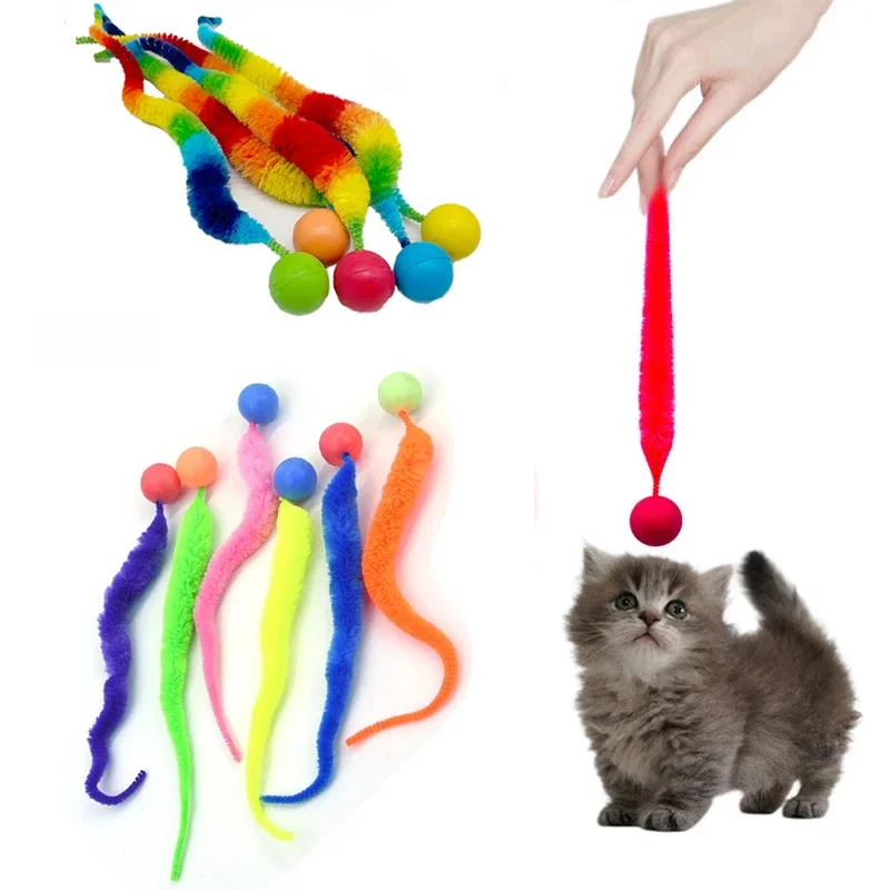 Cócegas Gato Brinquedo Interativo, Bola Saltando Colorido, Pet Suprimentos, Quebra-cabeça,