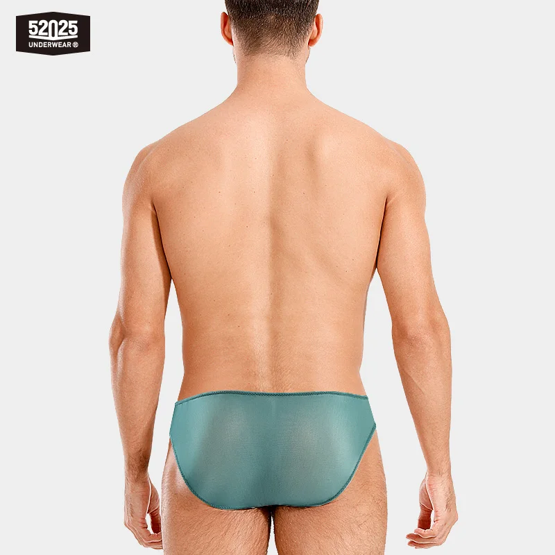 Calzoncillos transparentes ultrafinos para hombre, ropa interior Sexy ultraligera, tangas translúcidas, 52025