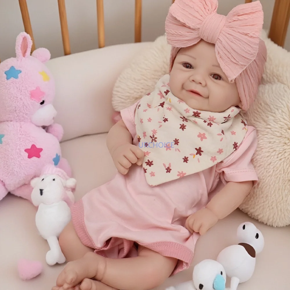 크리스마스 스페셜! 17" 다시 태어난 인형 손으로 그린 ​​세부 사항 인형 매니아를 위한 귀여운 신생아 부활절/어린이날 선물