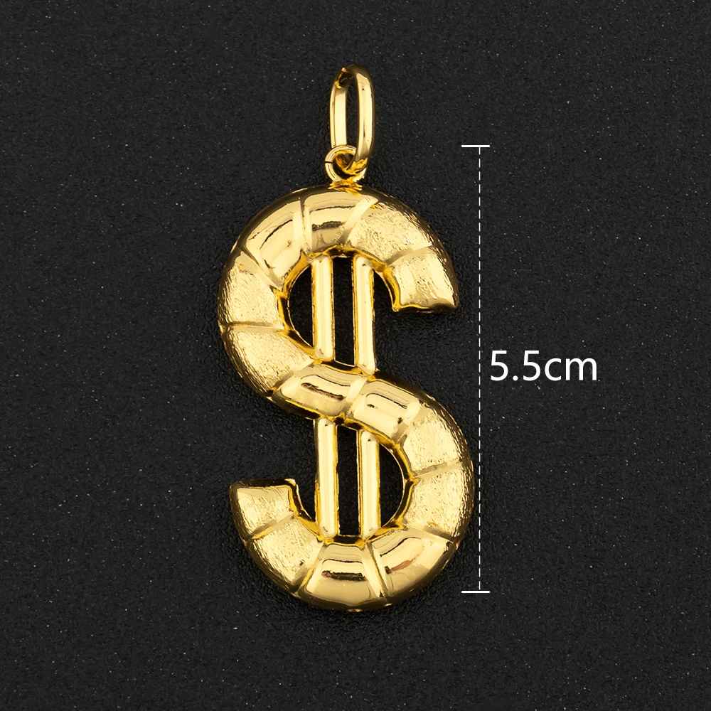 Gold Farbe Hip Hop Persönlichkeit Anhänger Afrikanische Karte Meerjungfrau Dollar Euro Form Anhänger Partei Schmuck Geburtstag Geschenke – Detail 15