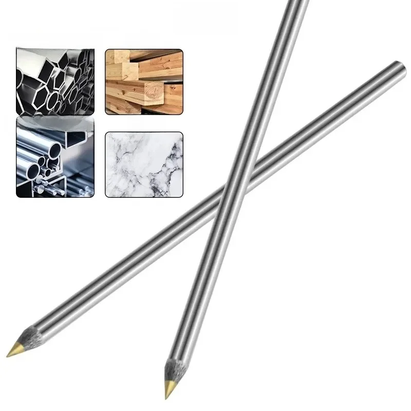 Stylos de traçage en carbure, stylo de traçage en alliage, métal, bois, verre, carrelage, marqueur, crayon pour le travail du bois, lettrage en métal dur, outil à main