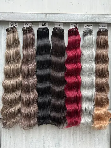 Magicae 200g/Pc Chocolate Brown M816 Blond 27/613 Gray M888 High Temperature Synthetic Hair Extension 30Inch Body Wave Bundles