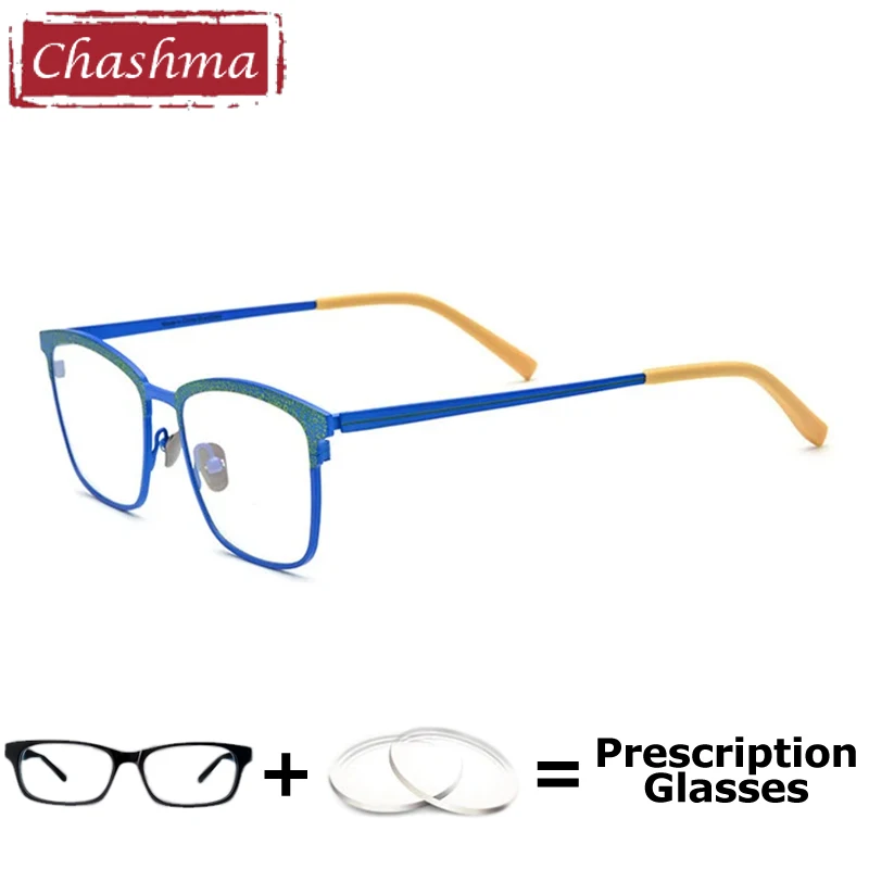 Chashma Pure Titanium Men Fashion Eyewear Prescription Glasses Brand Designer Rectagle Frames Women Eyeglasses