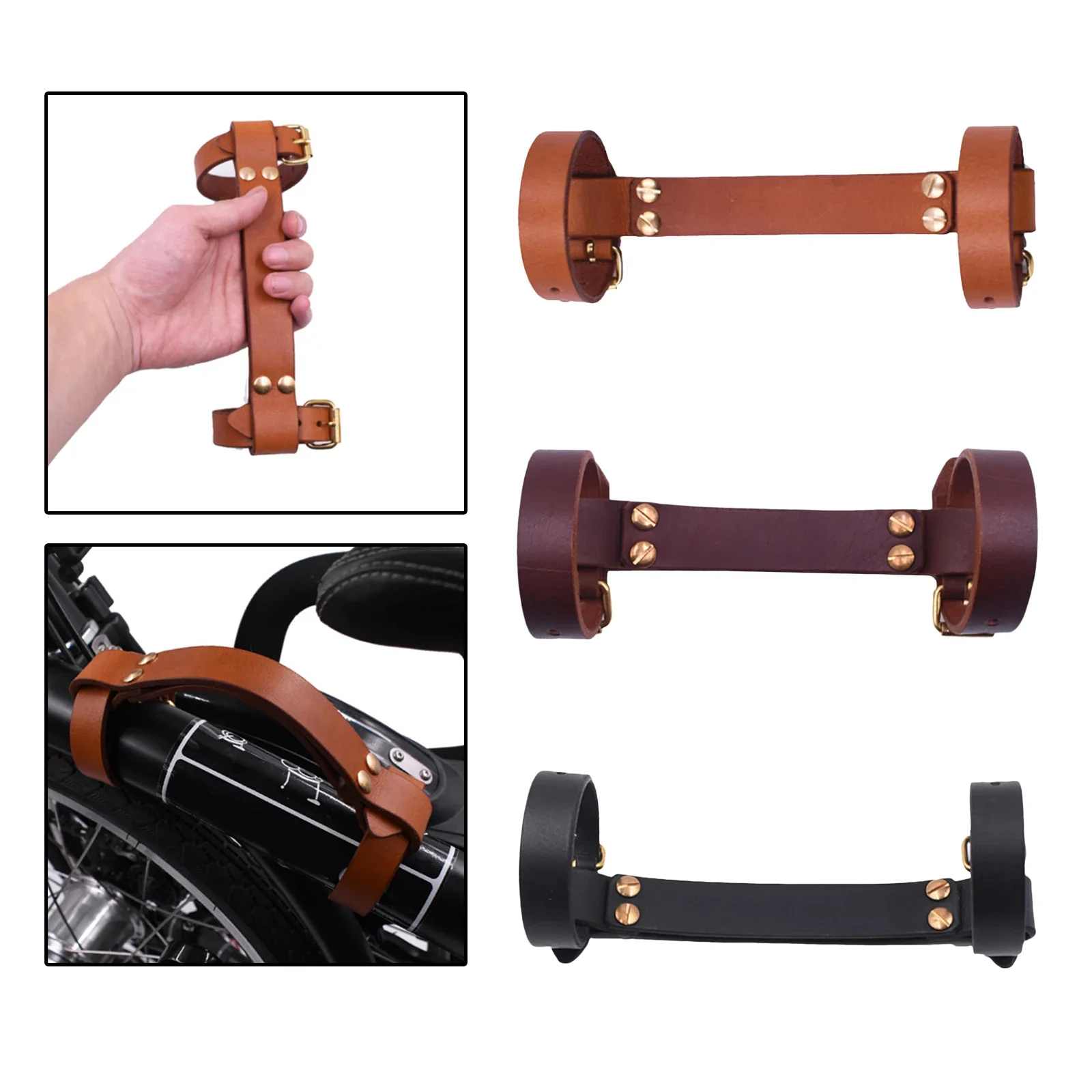 AliExpress Adjustable Bike Frame Carry Handle Carrier Leather Handle Straps Bicycle Lifting Leather Strap Frame