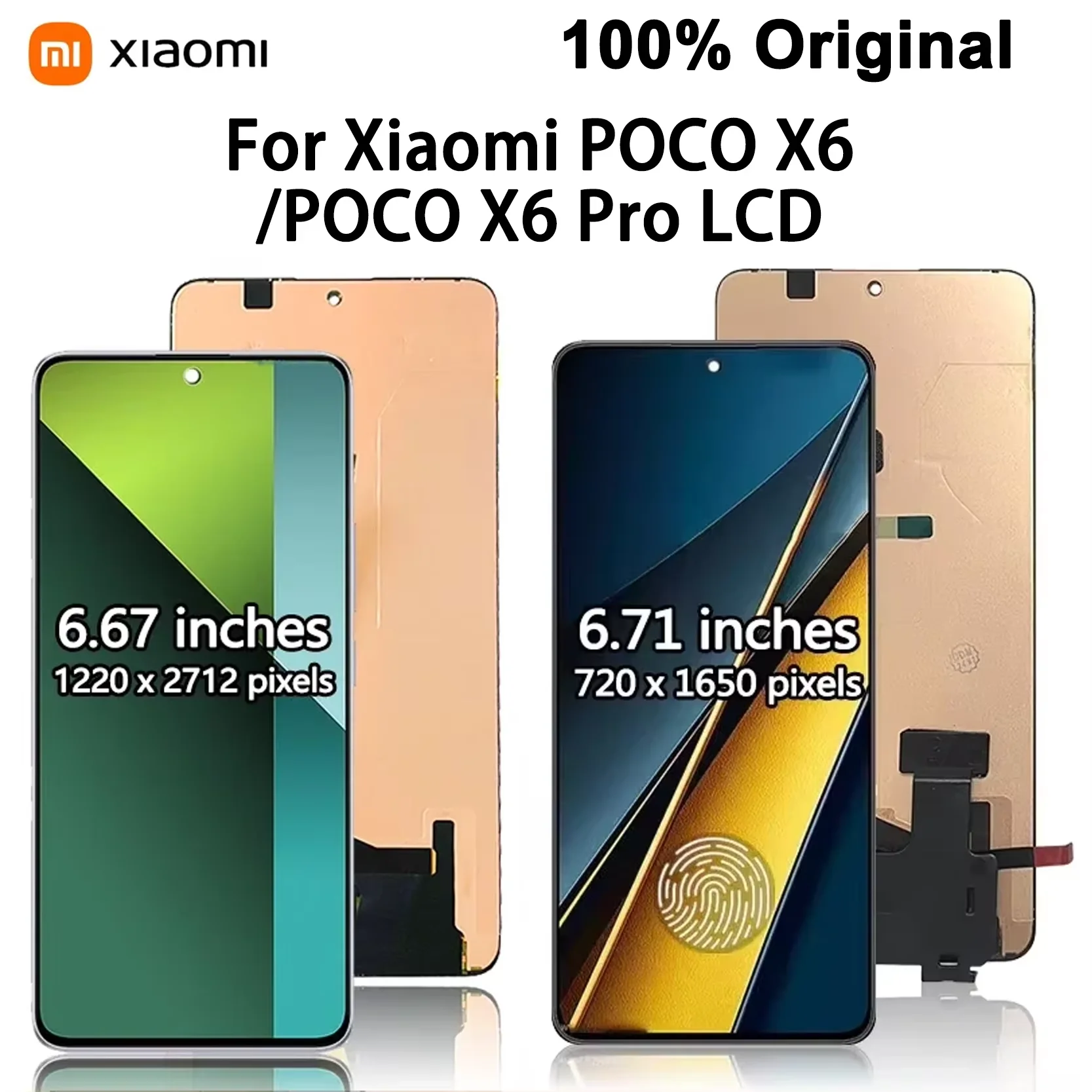 Originale Xiaomi Poco X6/X6 Pro LCD 6.67 "Display Touch Screen Digitizer Assembly di Ricambio per 2311DRK48G Display parti