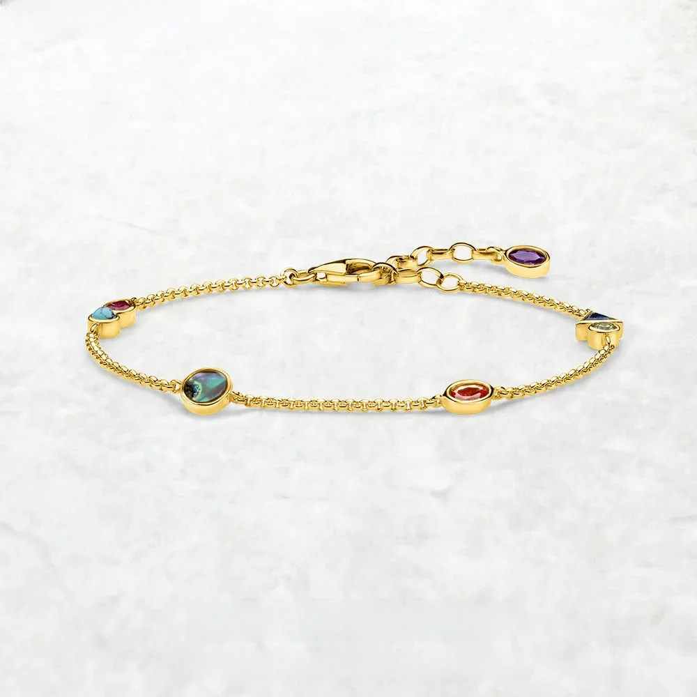 Bransoletka Journey to Paradise New Link Chain 925 Sterling Silver Bohemia Happiness Biżuteria Kreatywny zabawny prezent dla kobiet — zdjęcie 2