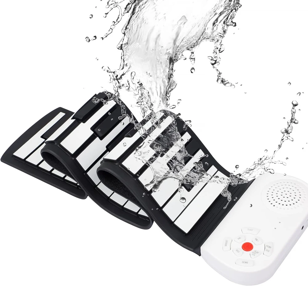 Clavier piano numérique portable 88 touches, pliable, avec fonction sonore polyvalente, idéal comme cadeau de Noël ou d'anniversaire pour un ami