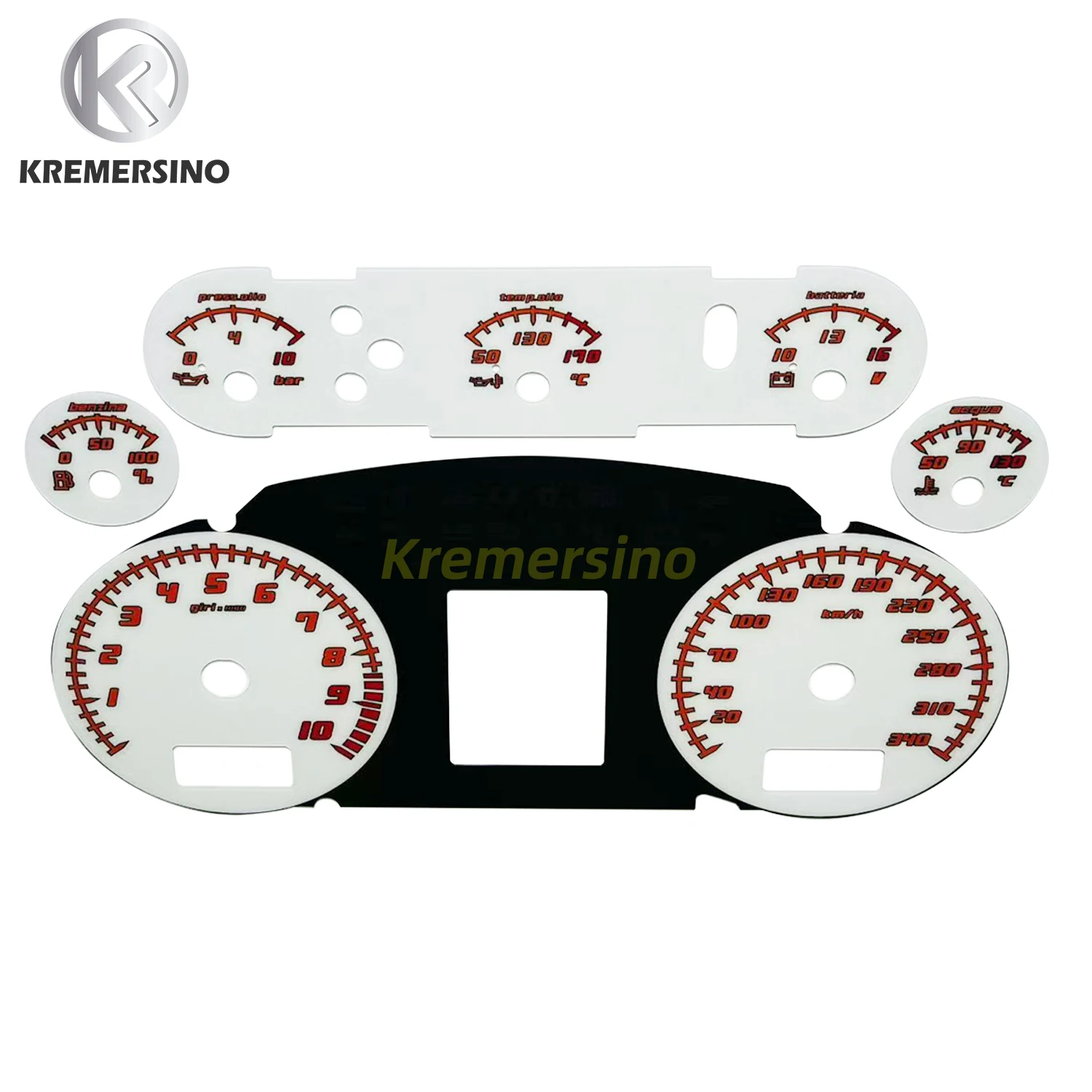 Instrument Panel Overlay Trim Sticker For Lamborghini Gallardo 2003-2013 Dashboard Interior Retrofit Decal
