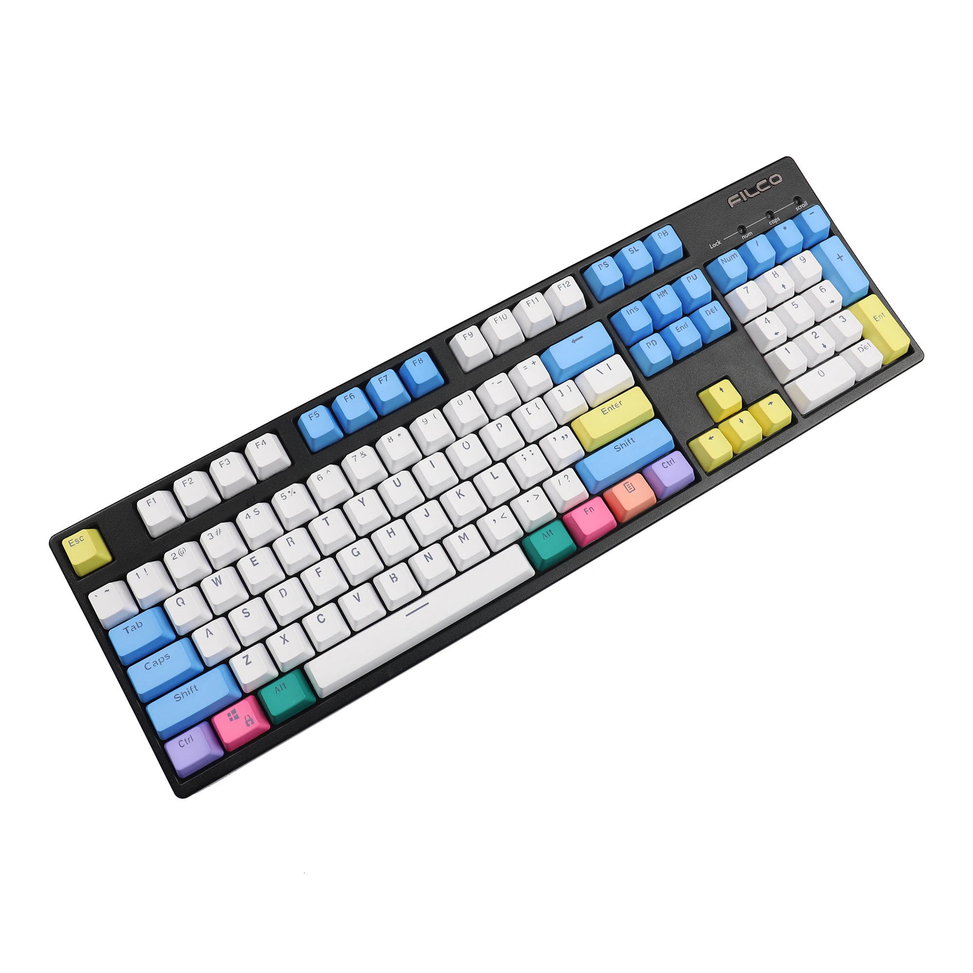 YMDK Double Shot 104 Dyed PBT OEM Profile Chalk Backlit Keycap set For Cherry MX Switches Mechanical Keyboard 104 87 61