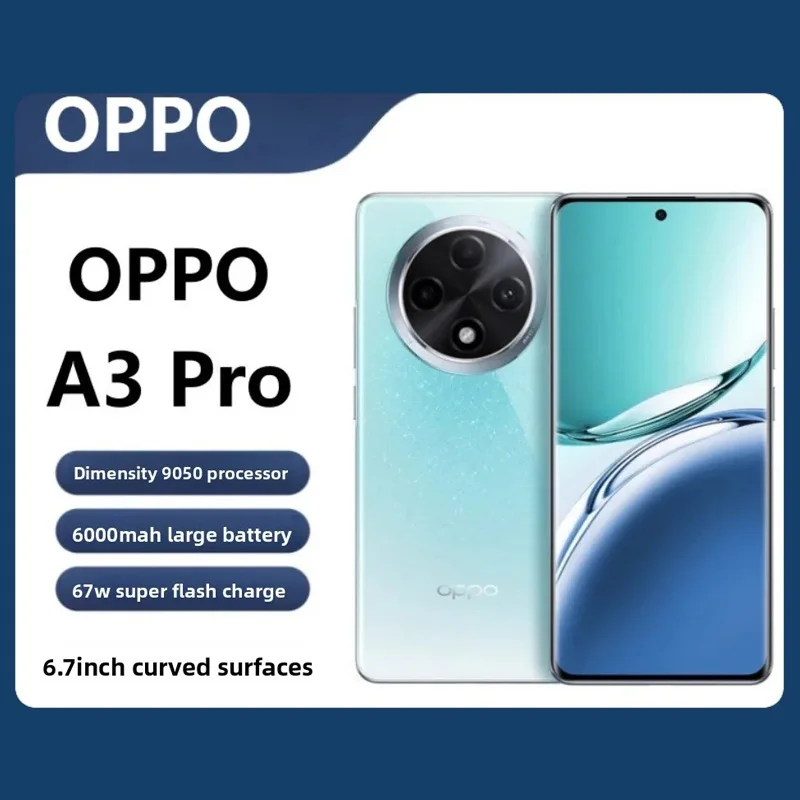 OPPO A3 Pro 5G Smartphone IP69/IP68/IP66 Waterproof 6.7'' 120Hz OLED Display, 67W Fast Charging 5000mAh Battery Global version