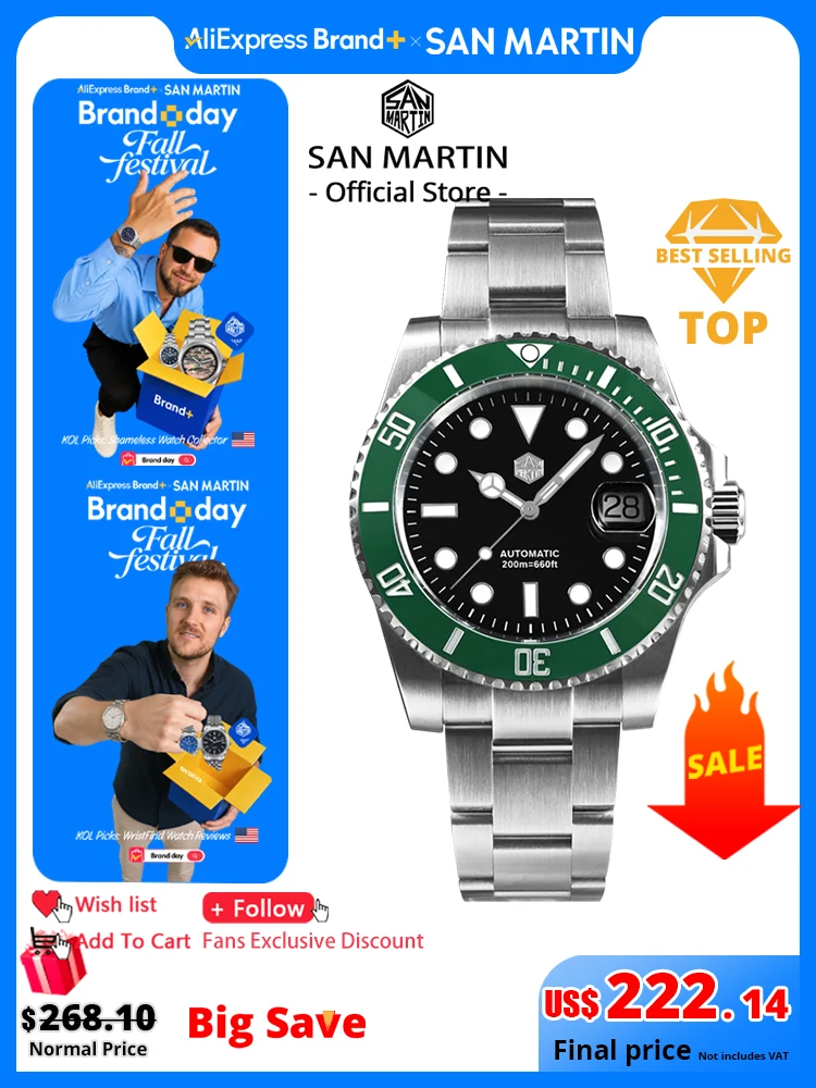 San Martin New 40mm Water Ghos - Omega Watch Constellation review and price