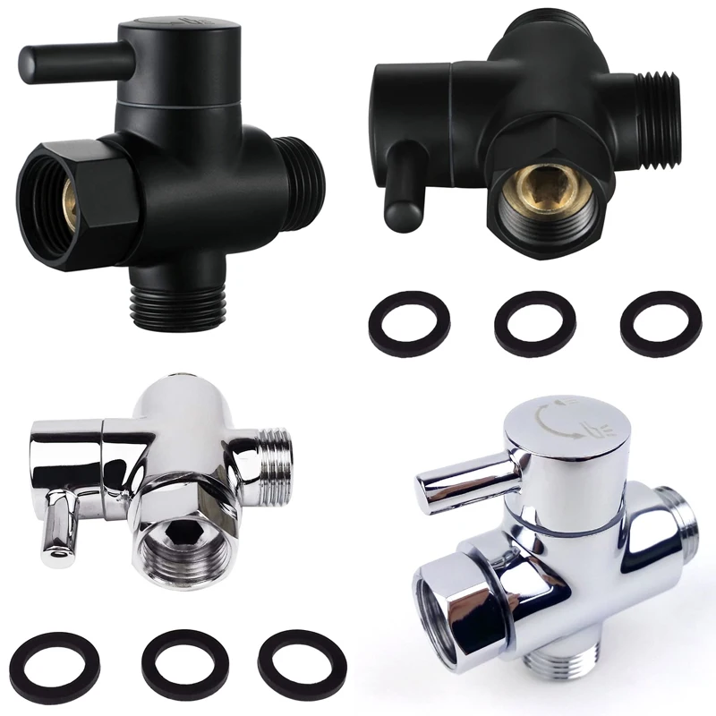 

Shower Arm Diverter Valve for Held Showerhead or Fixed Spray Head 3-Way Universal Shower System Replacement Part