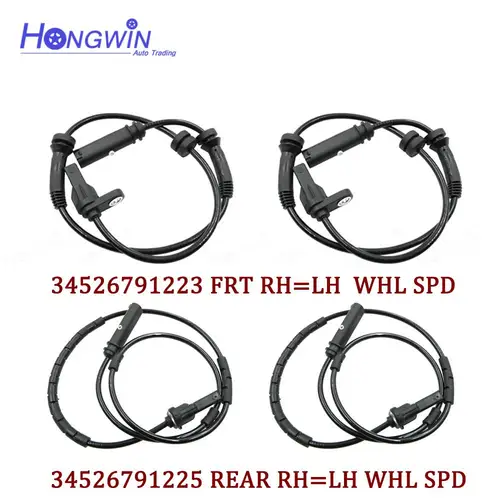 Sensor de velocidad de rueda ABS para BMW F20 F21 F22 F23 F30 F31 F32 F33 F34 F35 F36 F80 F82 F83 F87, delantero 34526791223 trasero 34526791225