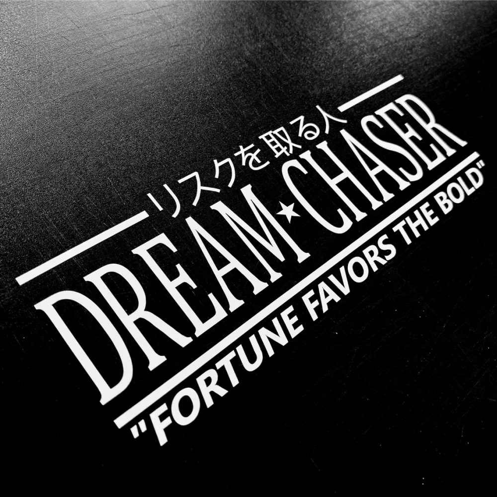 

Japanese Car Decals Holographic Text Die Cut Vinyl PVC Windshield Sticker Waterproof Auto Rear Window Stickers Decor Accessories