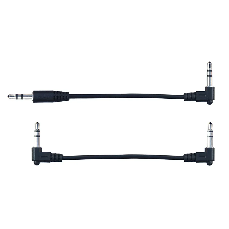 15cm 20cm 30cm Krótki kabel audio Stero 3,5 mm męski do męskiego 90 stopni kątowy 3-biegunowy samochodowy kabel audio AUX MP3/MP4 — zdjęcie produktu 7
