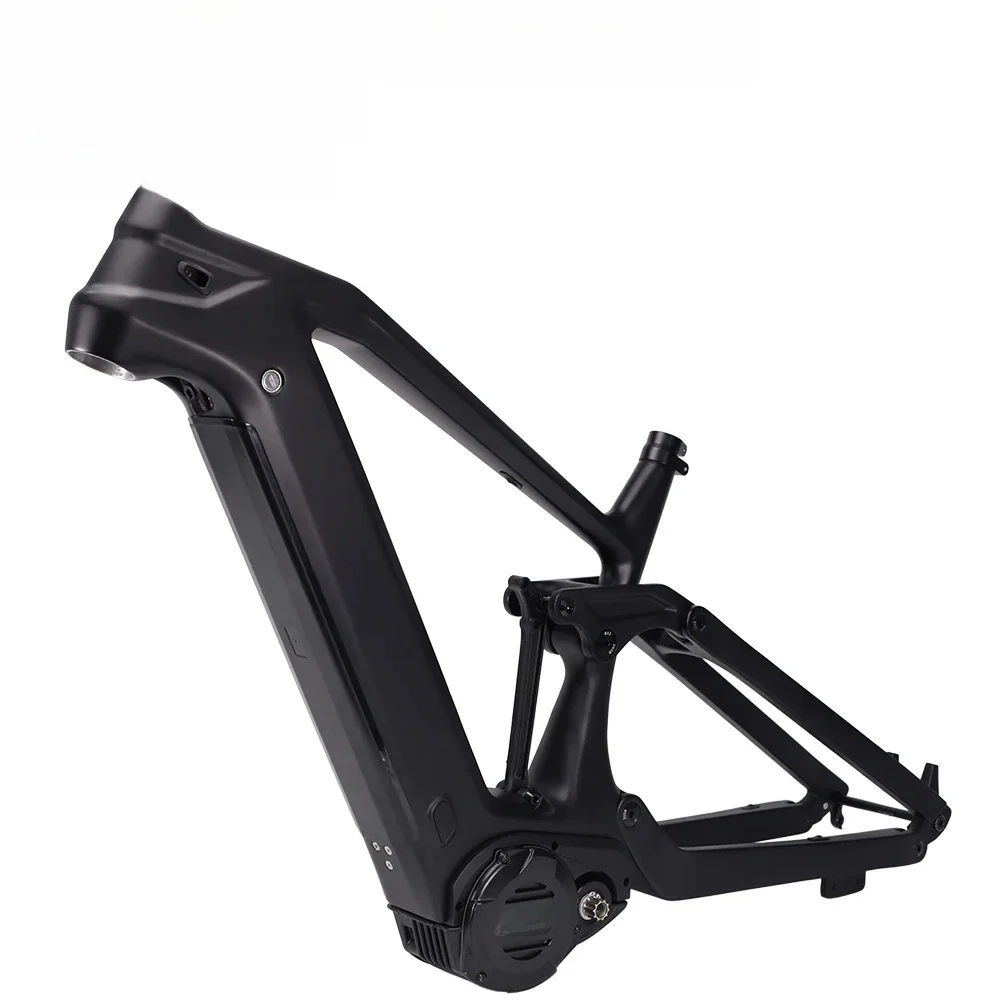 AliExpress heppe Carbon Electric Bike Frame M620 Mid-Motor 1000W E-bike Frame 27.5/29ER 17/19inch Carbon Frame Black MTB Frame Integrated Battery