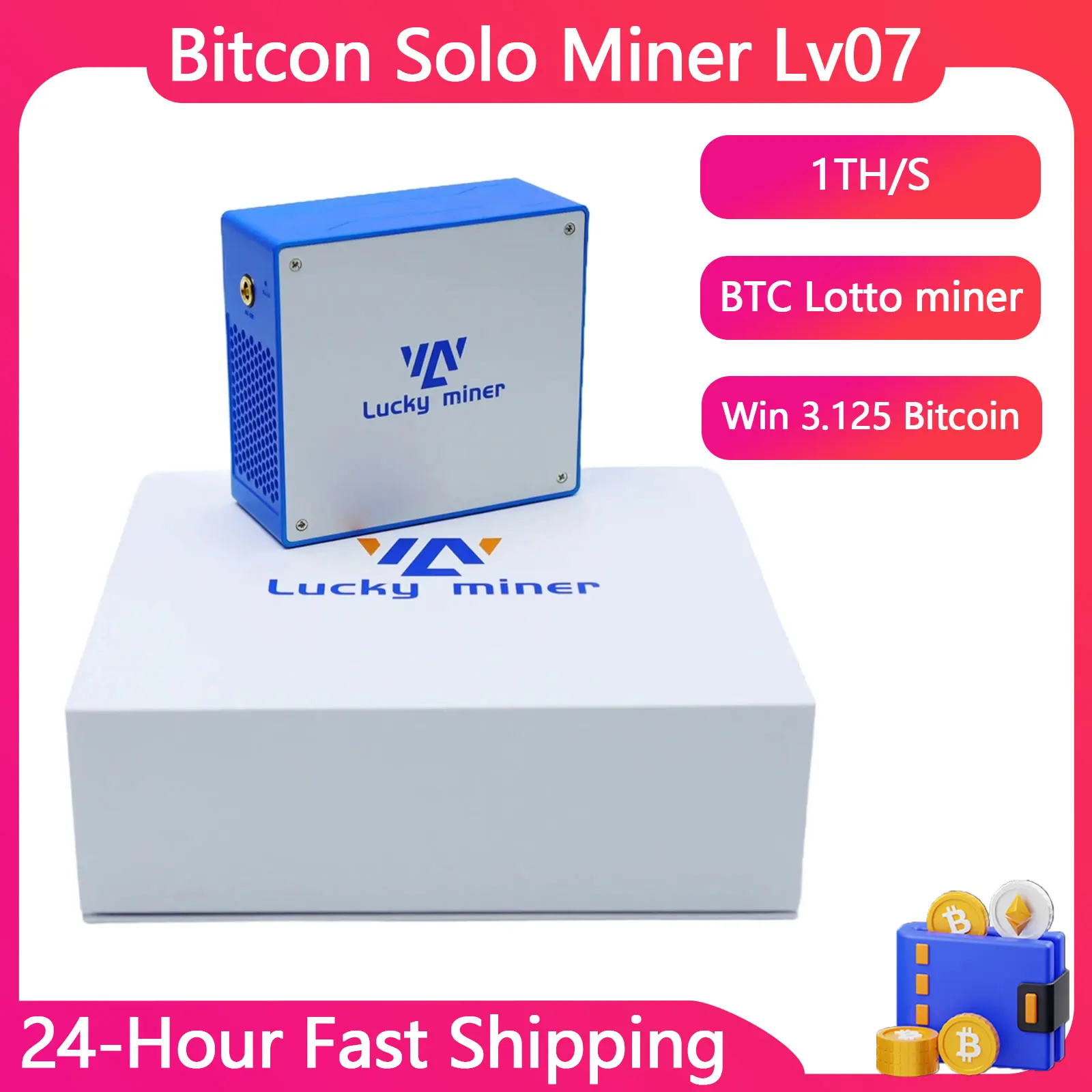 mineiro bitcoine lv07 1tgh s sha256 bm1366 btc bch bsv dgb wifi criptografia solo miner btc minerador de loteria 01