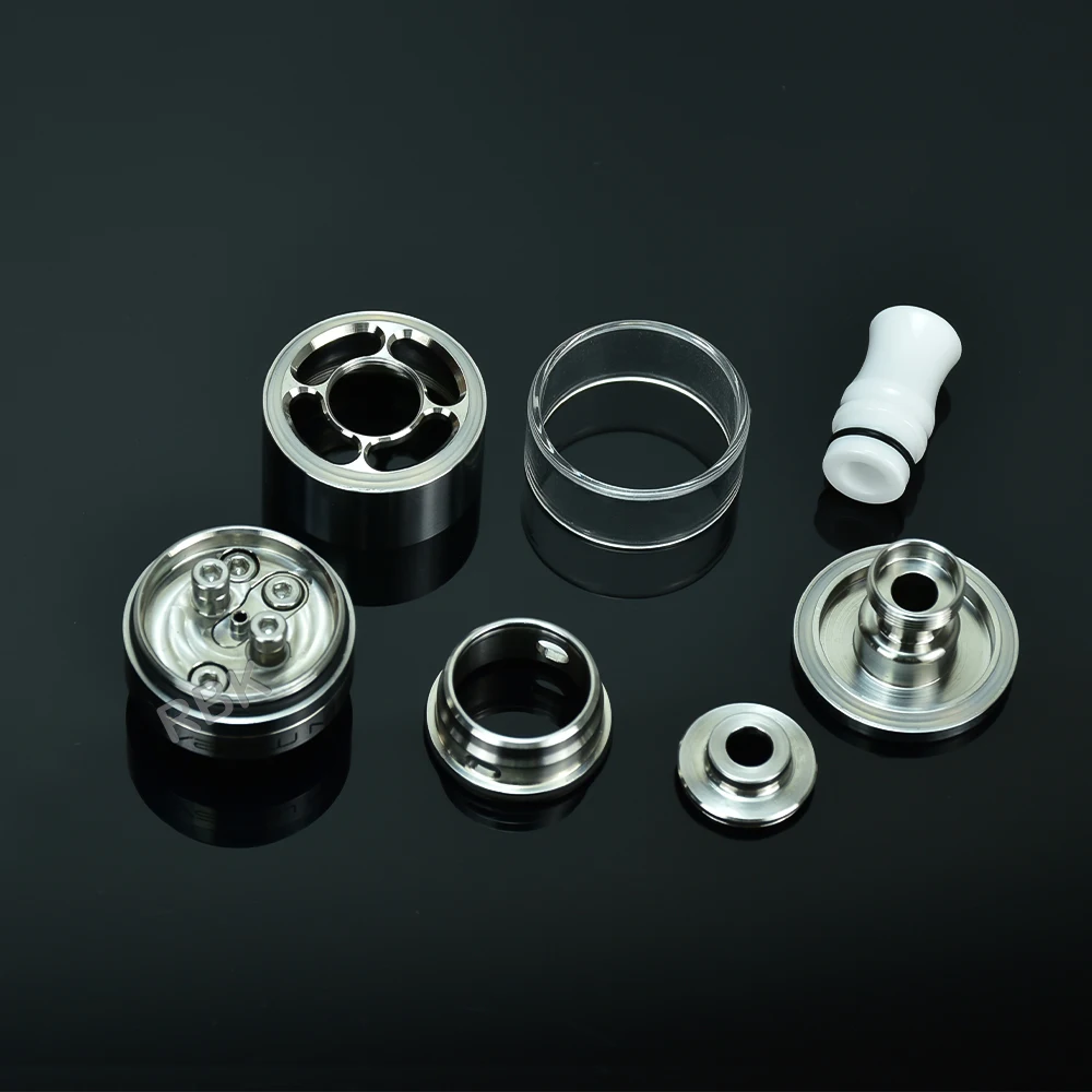 Wolfcoolvape-atomizador de tanque reconstruible de cubierta, bobinas individuales 316ss, tanque de 22mm, Dvarw MTL CL rta, 11 inserciones de aire