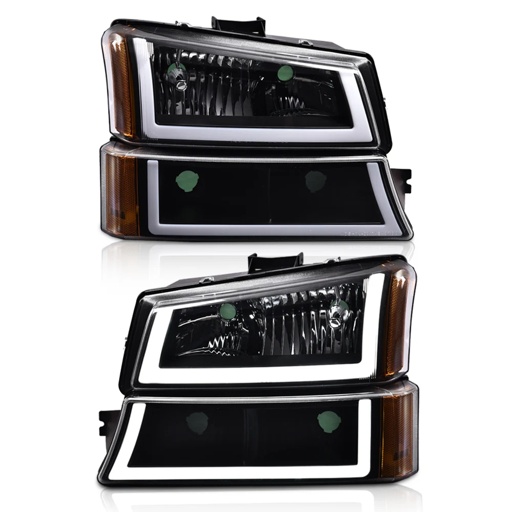 

Светодиодные фары Drl, совместимые с Chevy Silverado 1500 2500 3500 и моделью Hd 2003-2006/подходят для 03-06 Avalanche 1500 2500
