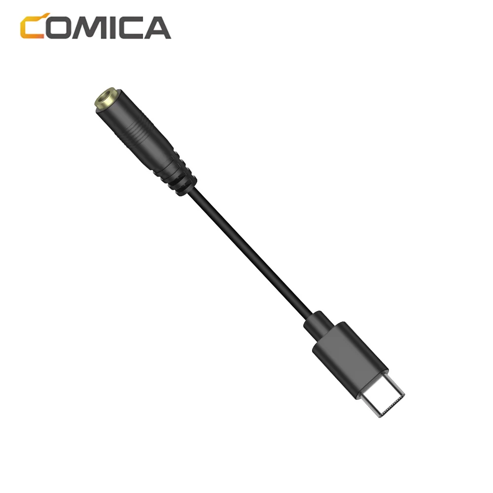 Comica CVM-SPX-UC 3,5 mm interfejs TRRS na USB-C kabel audio Mini kabel dźwiękowy Adapter kabla adaptera audio do mikrofonu