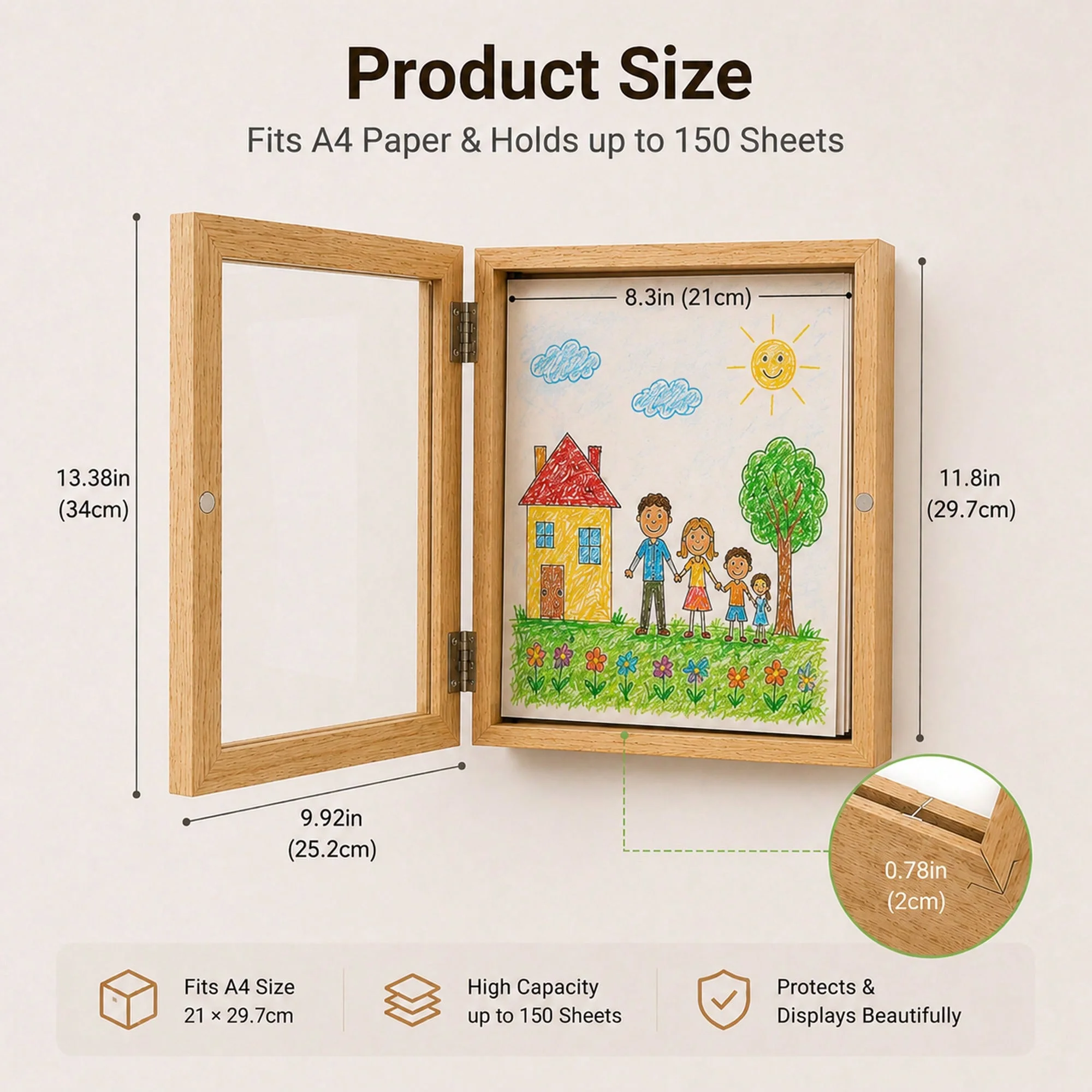 A4 Kids Artwork Display Frame 4