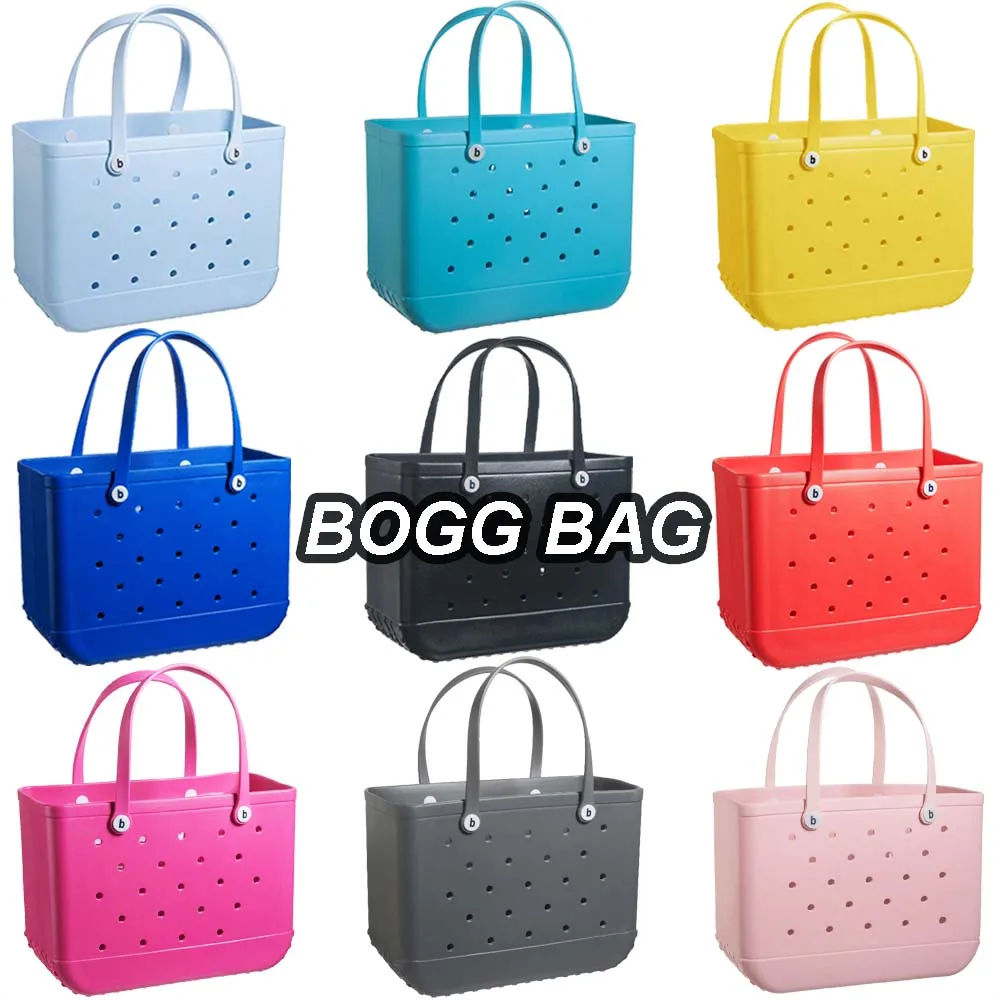 

Beach Bogg Bag Rubber Waterproof Large Tote Bag for Women EVA Portable Travel Bags Sandproof XL-Large Capacity Boggs Bag Handbag