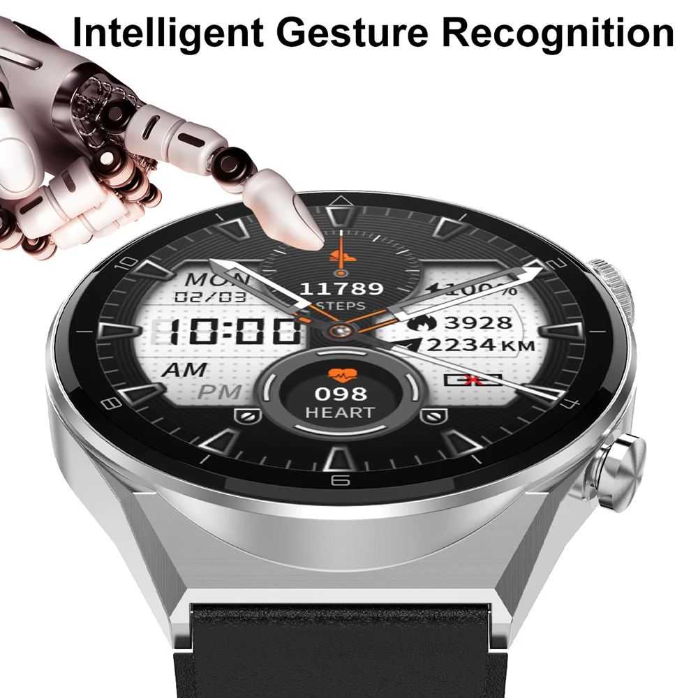 AAA+ DT3 Pro Max Smart Watch for Men 1.45'' Borderless Real HD Screen NFC Smartwatch Bluetooth Call Fitness Bracelet