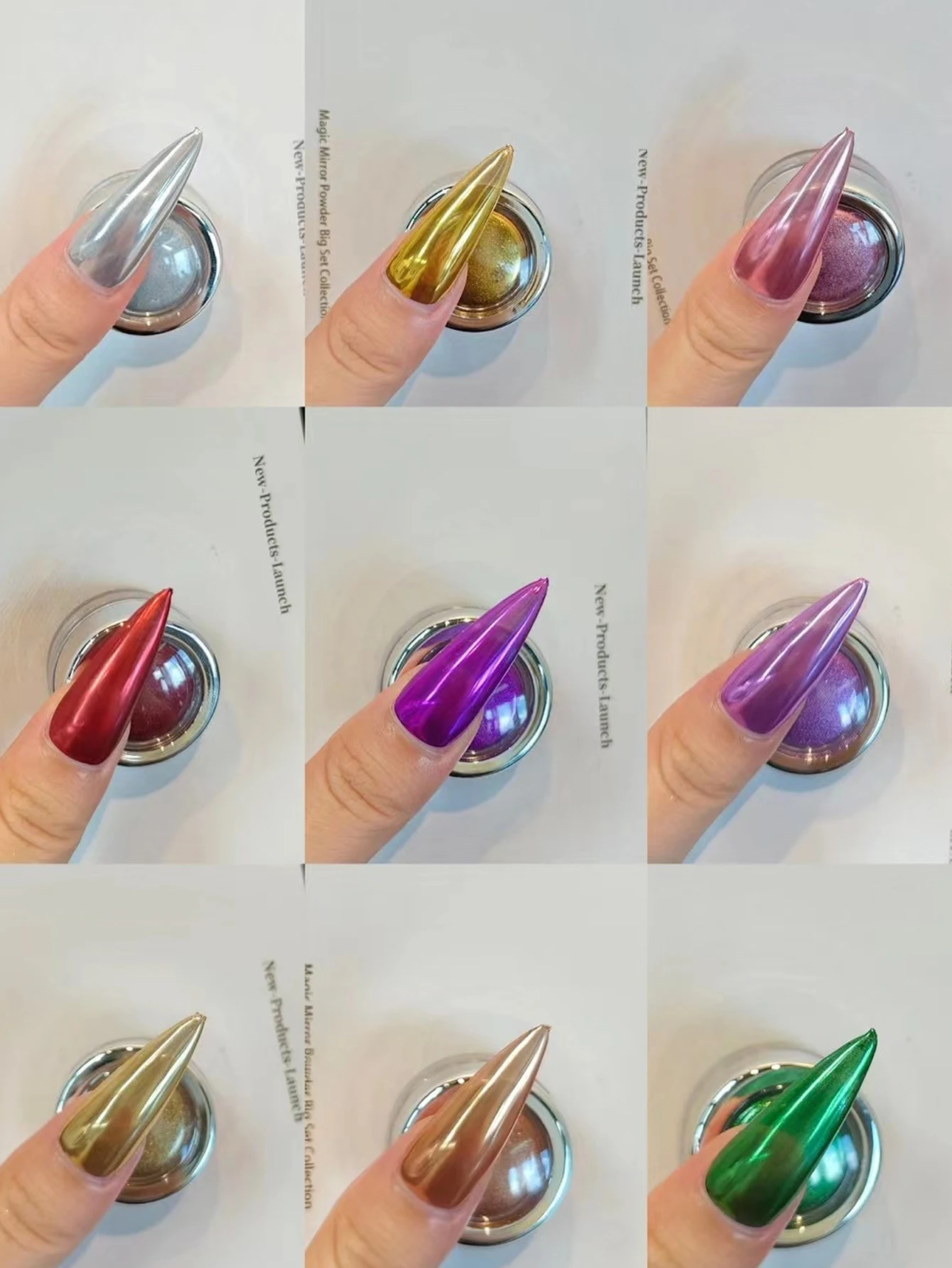 

1/9 кусок волшебного зеркального порошка для дизайна ногтей для создания позолоченного эффекта ногтей, подходит для начинающих нейл-арта, домашнего нейл-арта