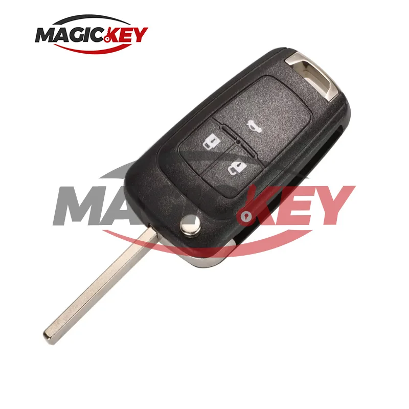 Magickey Replacement 2 3 4 5 Button Remote Flip Car Key Shell Case Cover For Opel Chevrolet Cruze Lova Camaro Impala Spark
