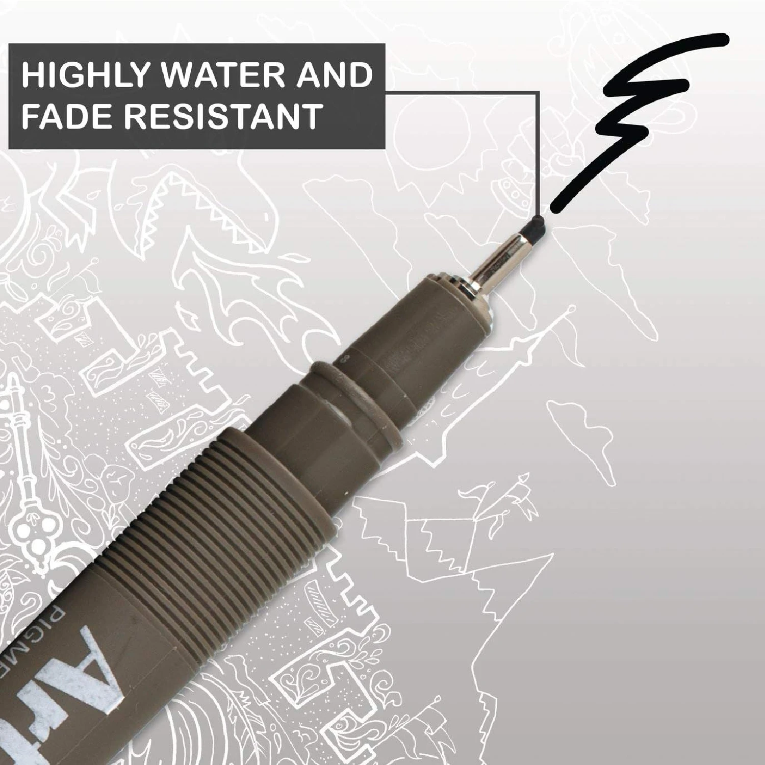 Imagem -06 - Artline-caneta de Tinta à Base de Água Ponta 0.4 mm 0.4 mm Cores Sortidas Opcional Secagem Rápida Borrão 1224 Unidades 200 Acabamento