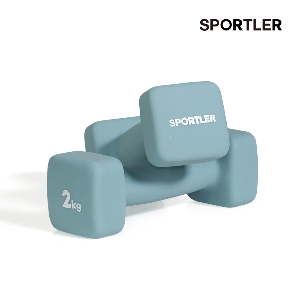 Sportler beauty dumbbell neoprene women's dumbbell women's yoga pilates strength mini 2kg set of 2