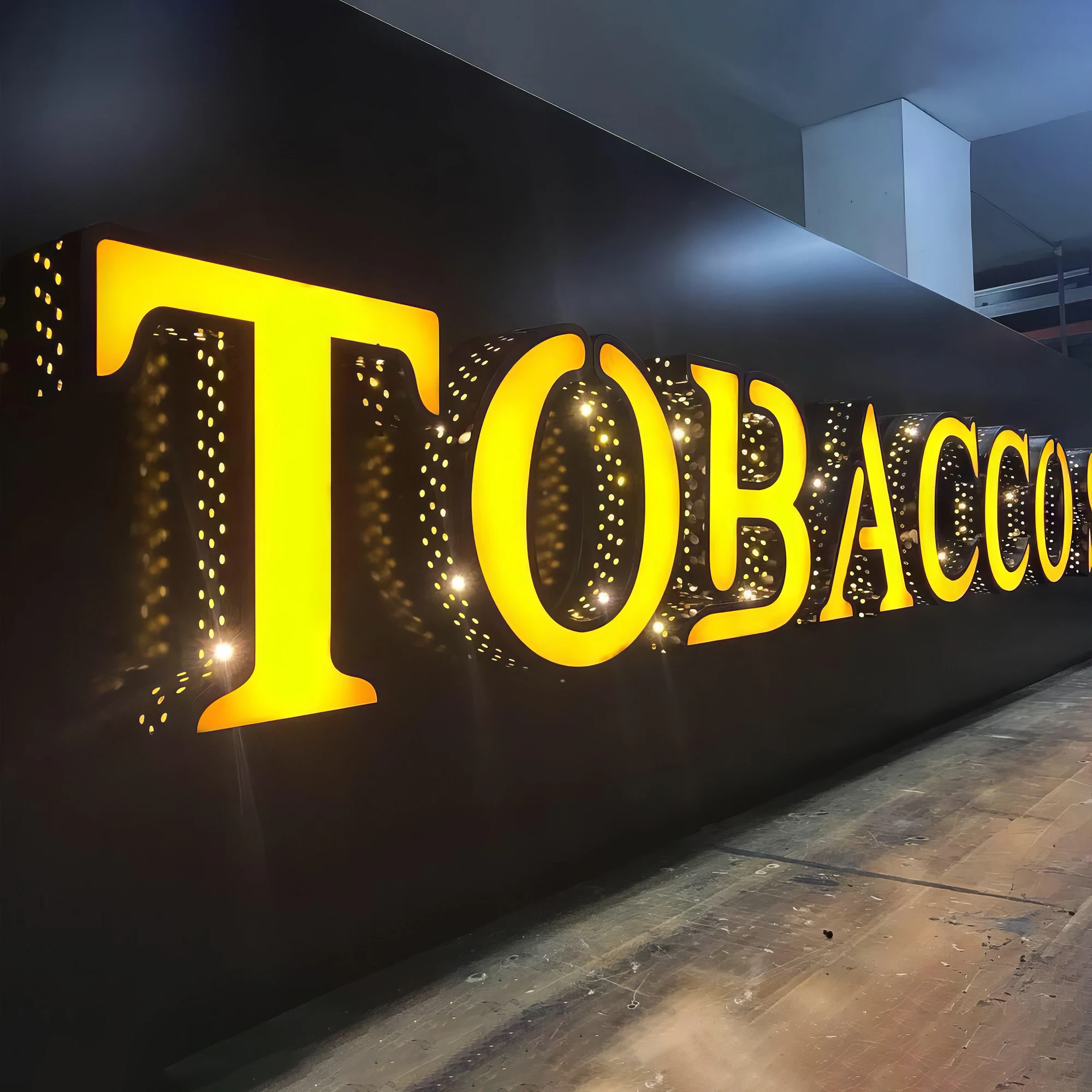 Led Sign Smoke Shop Logo Channel Letter Advertising Sign Frontlit Electric Letter Sign for Smoke Shop