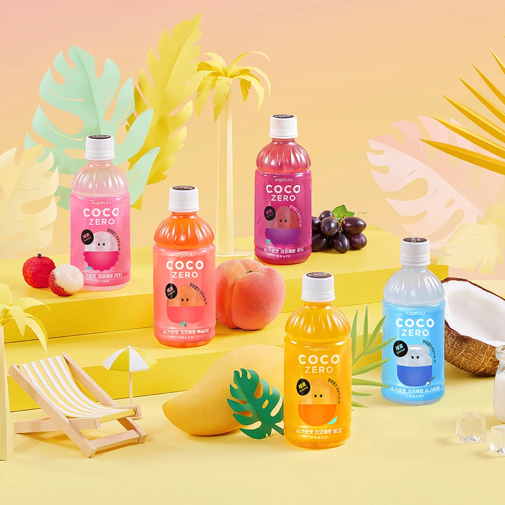 زجاجة Sugarolo-coco من 5 أنواع من 6 زجاجات ، مجموع 30 زجاجة ، مجموعة مختلطة