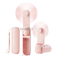 Portable Handheld Fan, 3 IN 1 Mini Foldable Travel Fans with Power Bank, Pocket Design USB Rechargeable , Summer Gifts for Women