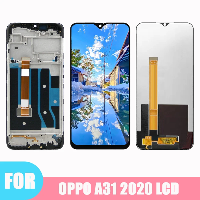 6.5 Original For OPPO A31 LCD CPH2015 CPH2073 CPH2081 CPH2029 CPH2031 Display Touch Screen For OPPO A31 2020 LCD With Frame