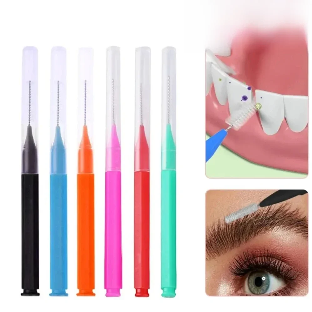 Boîte de brosses interdentaires, brosse interdentaire 20 pièces, accolades d'espacement dentaires propres, brosse interdentaire orthodontique droite