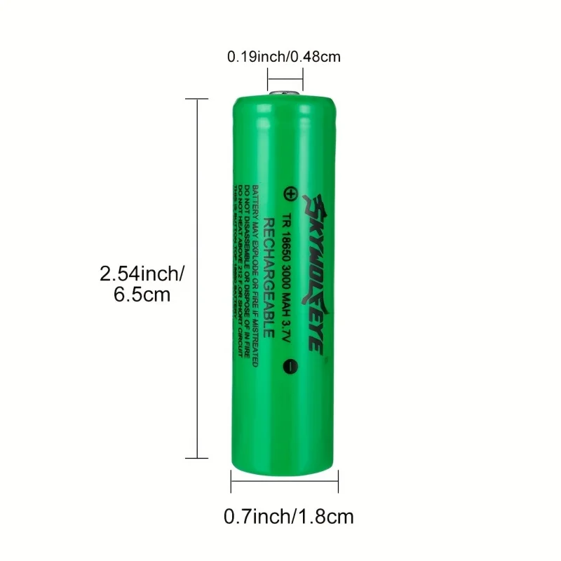 Skywolfeye 4PC High Capacity 3.7V Rechargeable Li-ion Battery for Remote Controls Doorbells Electronic Devices