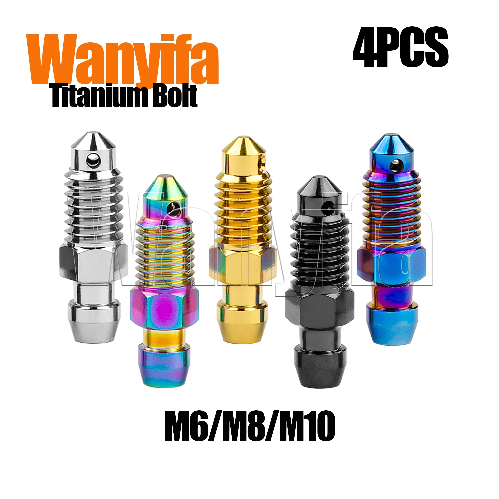 

Wanyifa Titanium Bolt M6/M8/M10 Motorcycle Oil Drain Single Hole Drain Exhaust Screws for Ducati Oil Discharge Accessories