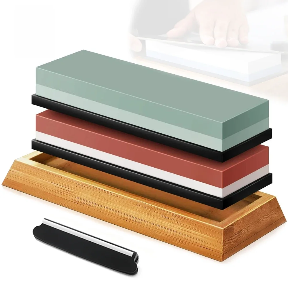 Slijpsteen Messenslijper Professionele slijpsteen Dual Side Set Slijpen Shapner Water Wetstone Keukenaccessoires Gereedschap - afbeelding 2