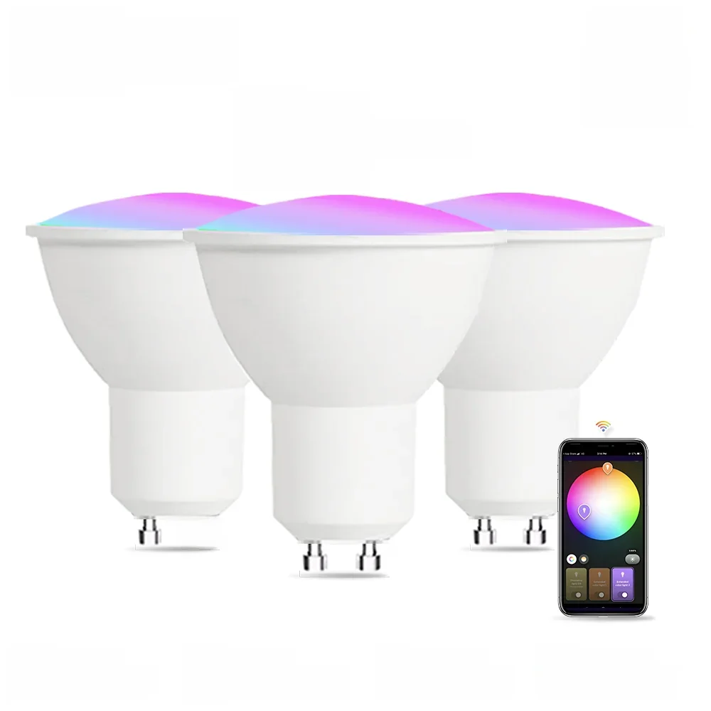 EWelink GU10 Smart Zigbee Wifi Led Light Bulbs 5W GU10 RGB CW WW Spotlight Lamp For Alexa Google Yandex Alice Smartthings 1-6pcs — zdjęcie 2